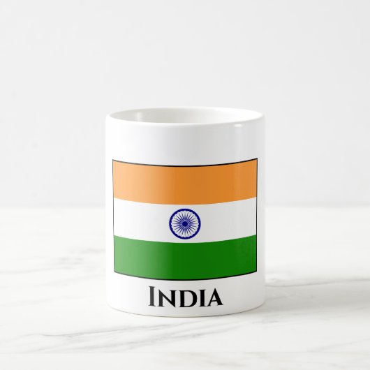 Indische Flagge Kaffeetasse (Mittel)