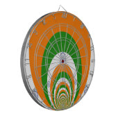 Indische Flagge Kaleidoskop: Endlose Einheit & Pat Dartscheibe (Vorderseite Links)