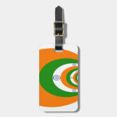 Indische Flagge Kaleidoskop: Endlose Einheit & Pat Gepäckanhänger (Vorderseite vertikal)