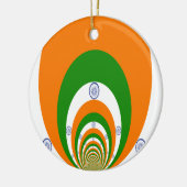 Indische Flagge Kaleidoskop: Endlose Einheit & Pat Keramikornament (Links)