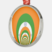 Indische Flagge Kaleidoskop: Endlose Einheit & Pat Ornament Aus Metall (Links)