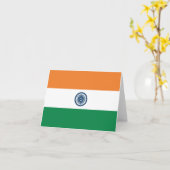Indische Flagge Karte (Gelbe Blume)