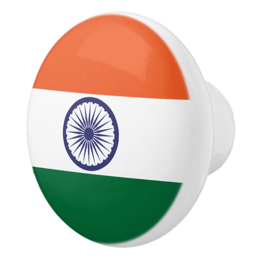 Indische Flagge Keramikknauf (Rechts)