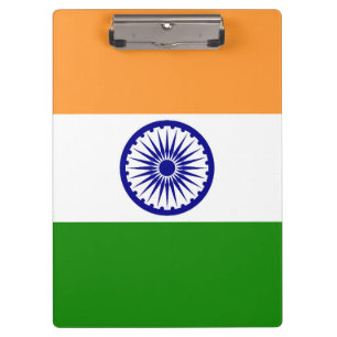 Indische Flagge Klemmbrett