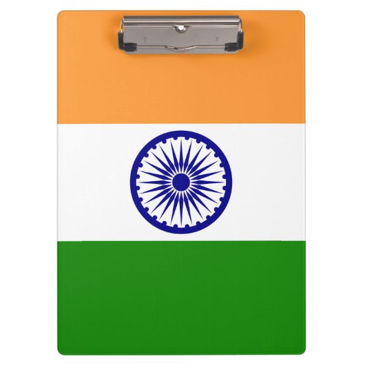Indische Flagge Klemmbrett (Vorderseite)