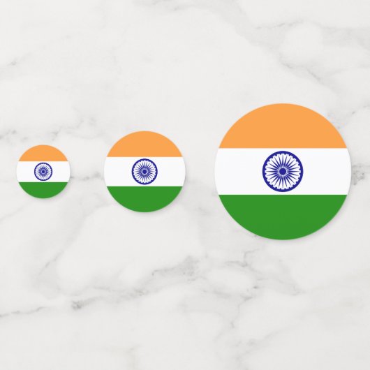 Indische Flagge Konfetti (Vorderseiten)