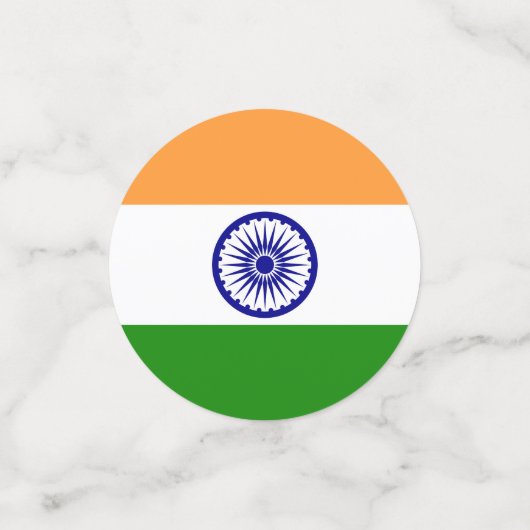 Indische Flagge Konfetti (Klein Vorderseite)