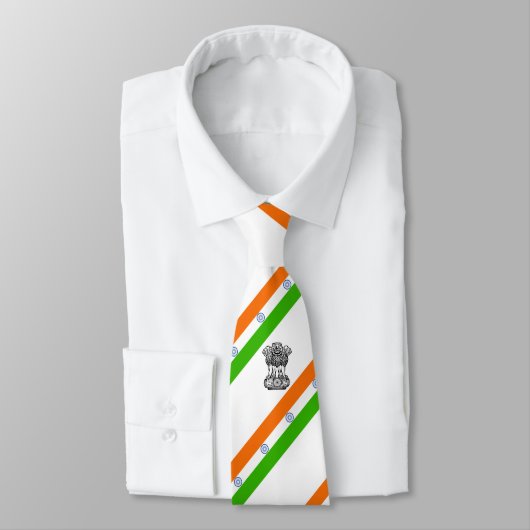 Indische Flagge Krawatte (Gebunden)