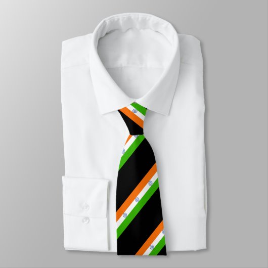 Indische Flagge Krawatte (Gebunden)