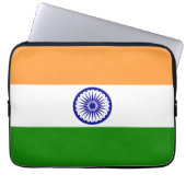 Indische Flagge Laptopschutzhülle (Vorderseite)