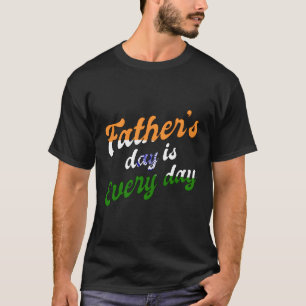 Indische Flagge - Liebe Vater Daddy Vathers T-Shirt