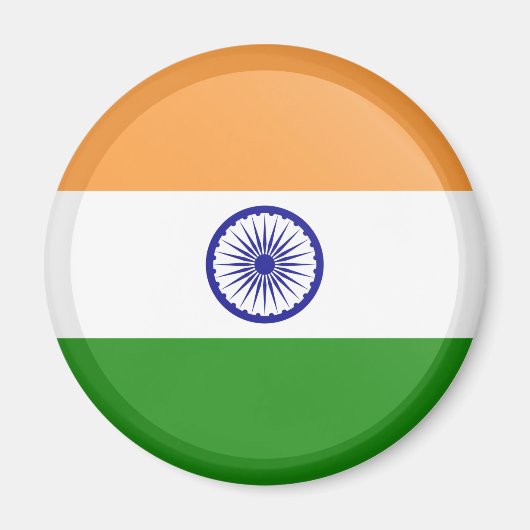 Indische Flagge Magnet (Vorne)