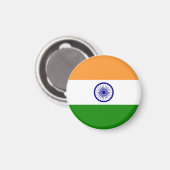 Indische Flagge Magnet (Vorderseite/Rückseite)