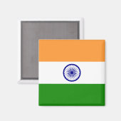 Indische Flagge Magnet (Vorderseite/Rückseite)