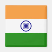 Indische Flagge Magnet (Vorne)