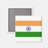 Indische Flagge Magnet (Vorderseite/Rückseite)