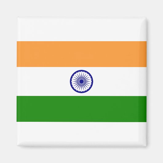 Indische Flagge Magnet (Vorne)