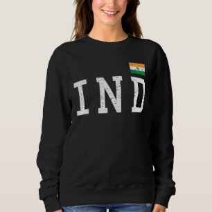 Indische Flagge mit Ashoka Chakra Desi Ind Sweatshirt