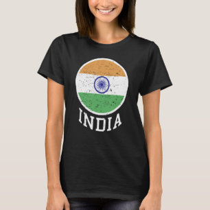 Indische Flagge mit Ashoka Chakra Desi Ind T-Shirt