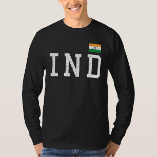 Indische Flagge mit Ashoka Chakra Desi Ind T-Shirt