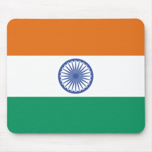 Indische Flagge Mousepad (Vorne)
