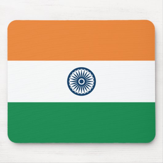 Indische Flagge Mousepad (Vorne)