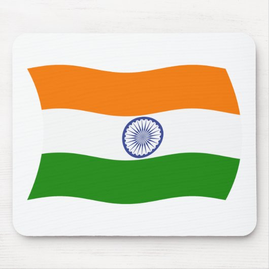 Indische Flagge Mousepad (Vorne)