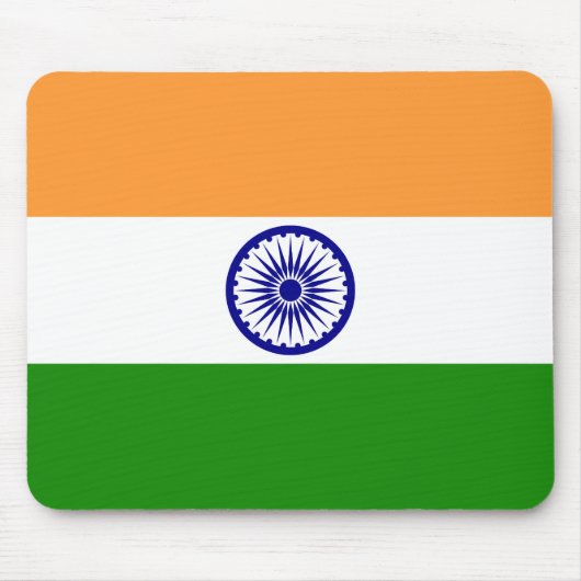 Indische Flagge Mousepad (Vorne)