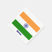 Indische Flagge Napkins Serviette (Ecke)
