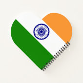 Indische Flagge Notizblock (Rückseite)