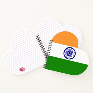 Indische Flagge Notizblock