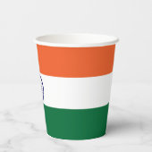 Indische Flagge Pappbecher (Rückseite)