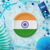 Indische Flagge Pappteller (Party)