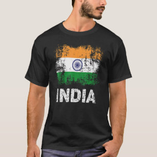 Indische Flagge - Patriotische Indianerflagge T-Shirt