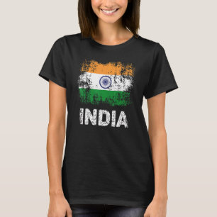 Indische Flagge - Patriotische Indianerflagge T-Shirt