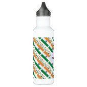 Indische Flagge - personalisiert Edelstahlflasche (Links)