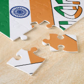 Indische Flagge - personalisiert Puzzle (Seite)