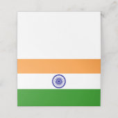 Indische Flagge Platzkarte (Außenseite Aufgefaltet)