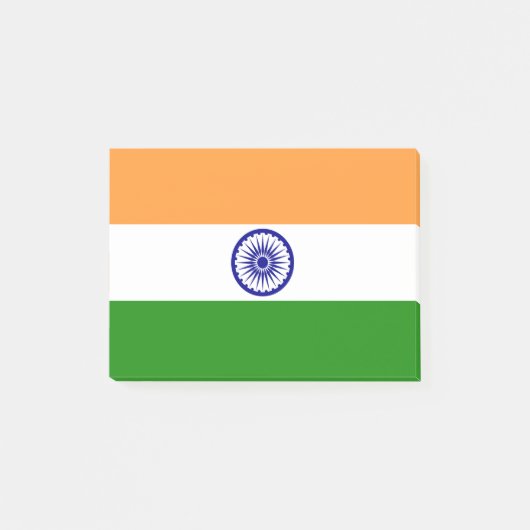 Indische Flagge Post-it Klebezettel (Vorderseite)