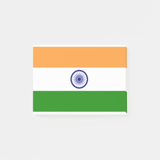 Indische Flagge Post-it Klebezettel (Vorderseite)
