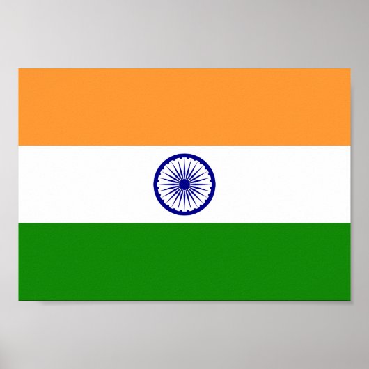 Indische Flagge Poster (Vorne)