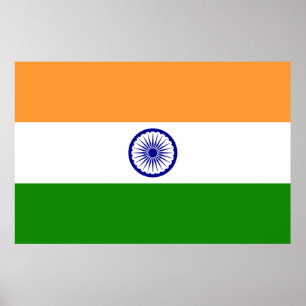 Indische Flagge Poster