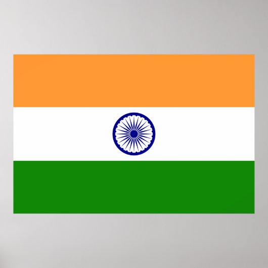 Indische Flagge Poster (Vorne)