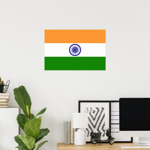 Indische Flagge Poster