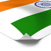 Indische Flagge Poster drucken (Ecke)