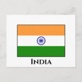 Indische Flagge Postkarte (Vorderseite)