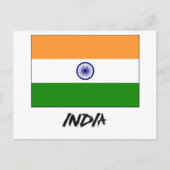 Indische Flagge Postkarte (Vorderseite)