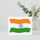 Indische Flagge Postkarte (Stehend Vorderseite)