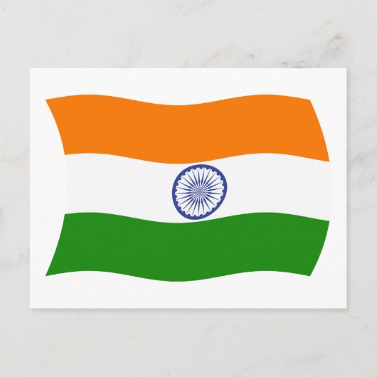 Indische Flagge Postkarte (Vorderseite)