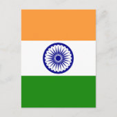 Indische Flagge Postkarte (Vorderseite)